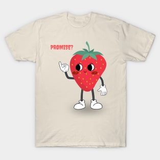 Cute Strawberry Promise aesthetic design T-Shirt